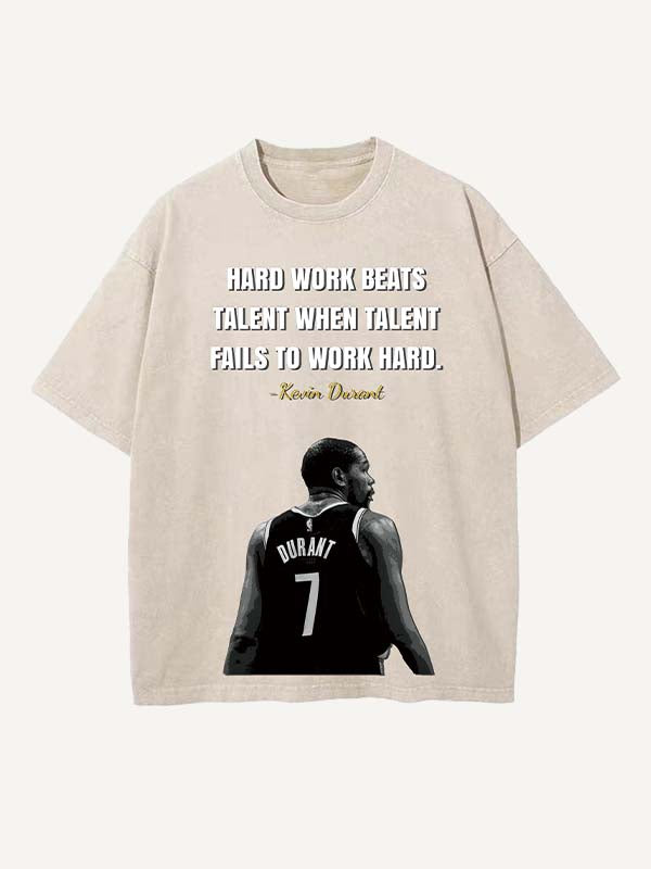 Kevin Durant Print Round Neck T-shirt