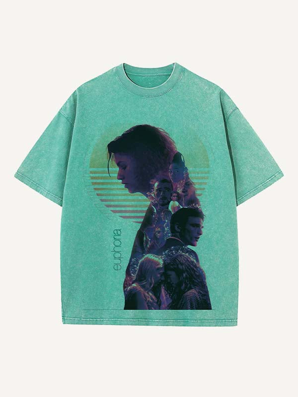 Euphoria Print Round Neck T-shirt