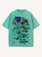 Kylian Mbappé Print Round Neck T-shirt