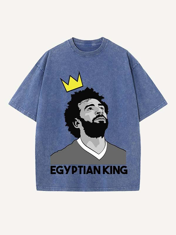 Mohamed Salah Print Round Neck T-shirt