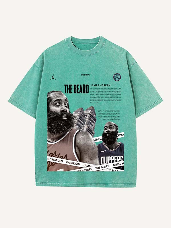 James Harden Print Round Neck T-shirt
