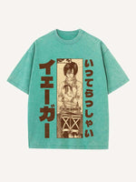 Attack on Titan Print Round Neck T-shirt