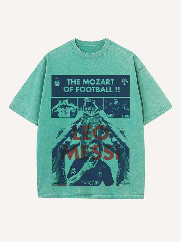 Lionel Messi Print Round Neck T-shirt