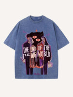 The End of the Fxxxing World Print Round Neck T-shirt