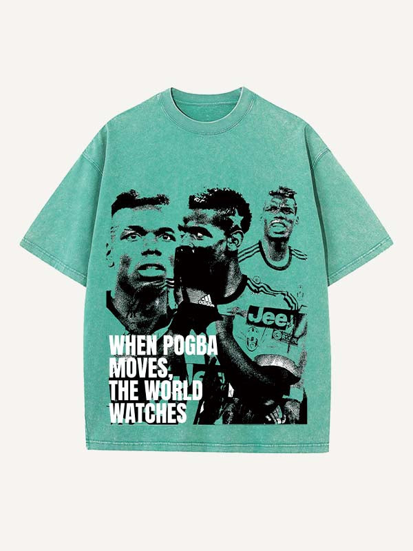 Paul Pogba Print Round Neck T-shirt