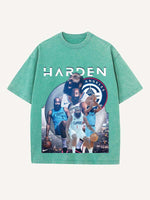 James Harden Print Round Neck T-shirt