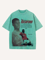 Marcus Rashford Print Round Neck T-shirt