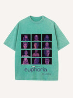Euphoria Print Round Neck T-shirt