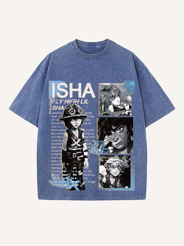 Arcane Print Round Neck T-shirt