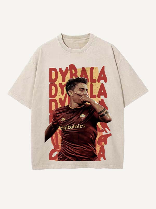Paulo Dybala Print Round Neck T-shirt