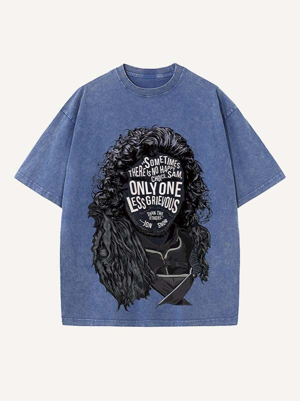 Game of Thrones Print Round Neck T-shirt