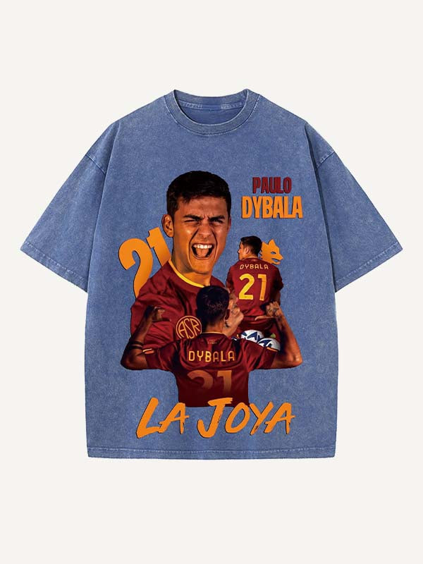 Paulo Dybala Print Round Neck T-shirt