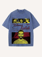 Mohamed Salah Print Round Neck T-shirt