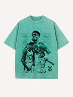 Giannis Antetokounmpo Print Round Neck T-shirt