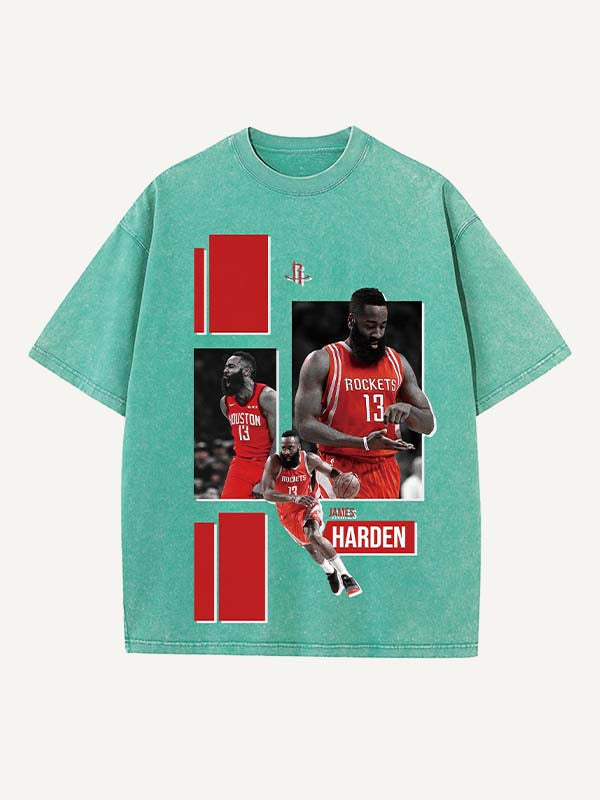James Harden Print Round Neck T-shirt