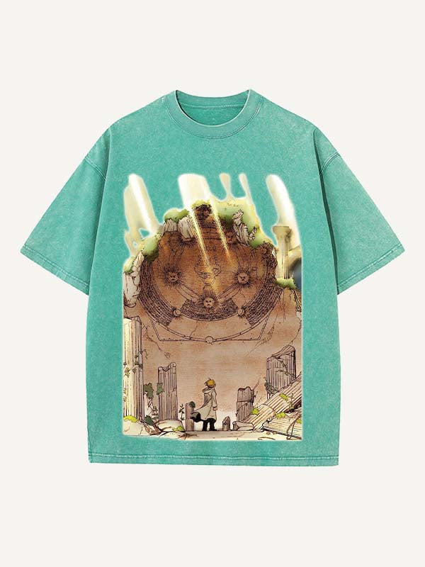 Fullmetal Alchemist Print Round Neck T-shirt