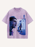 Pedri Print Round Neck T-shirt