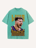 Luka Dončić Print Round Neck T-shirt