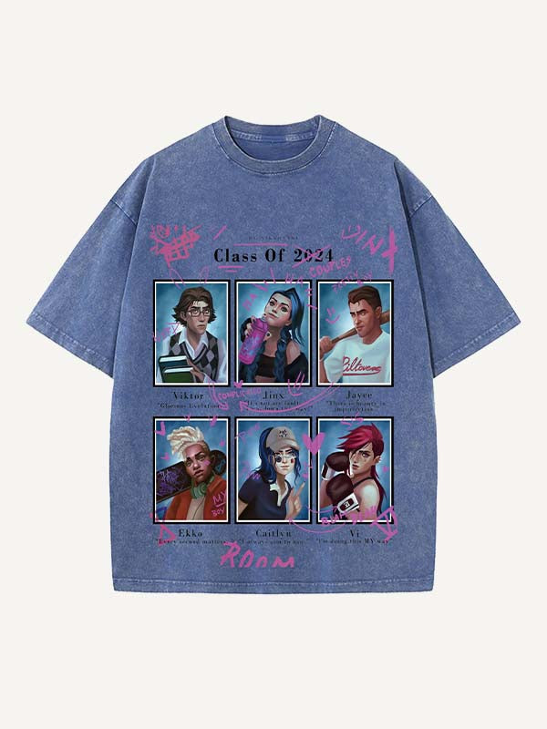 Arcane Print Round Neck T-shirt