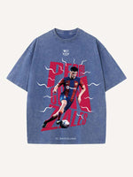 Pedri Print Round Neck T-shirt