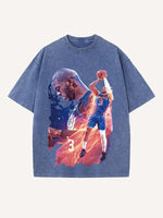 Chris Paul Print Round Neck T-shirt