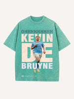 Kevin De Bruyne Print Round Neck T-shirt