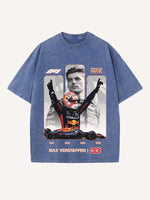 Max Verstappen Print Round Neck T-shirt