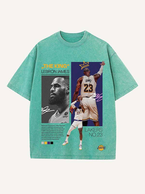 LeBron James Print Round Neck T-shirt