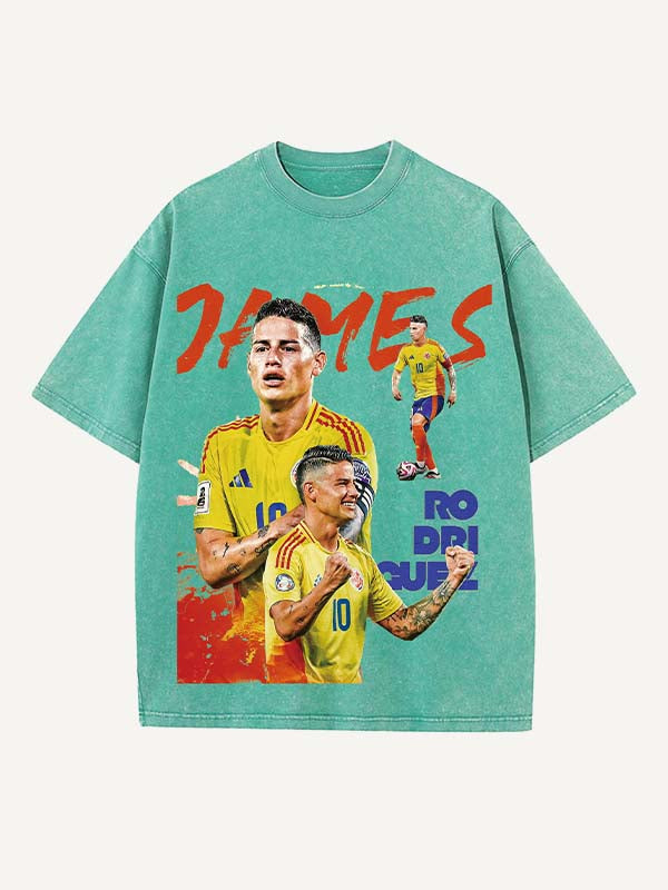 James Rodríguez Print Round Neck T-shirt