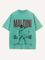 Paolo Maldini Print Round Neck T-shirt