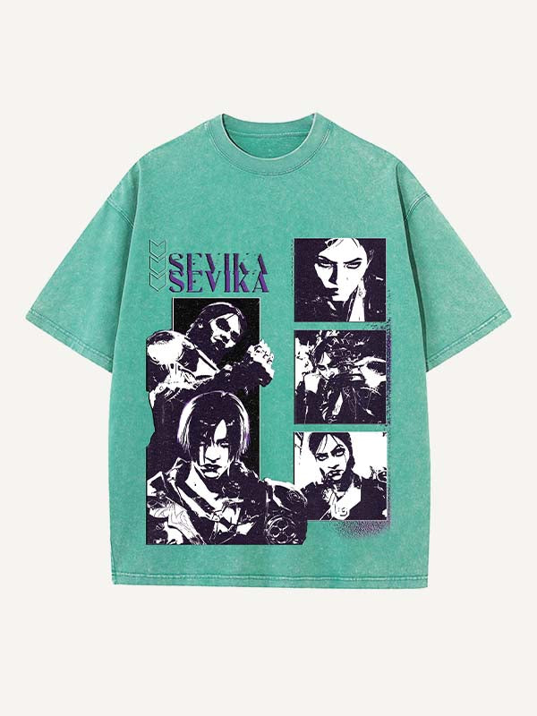 Arcane Print Round Neck T-shirt