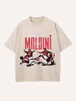 Paolo Maldini Print Round Neck T-shirt