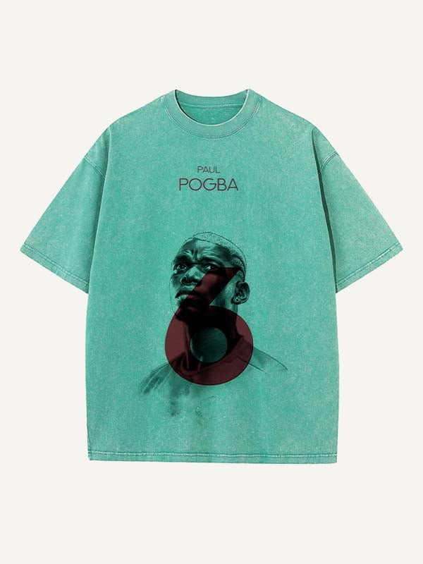 Paul Pogba Print Round Neck T-shirt