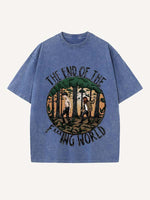 The End of the Fxxxing World Print Round Neck T-shirt