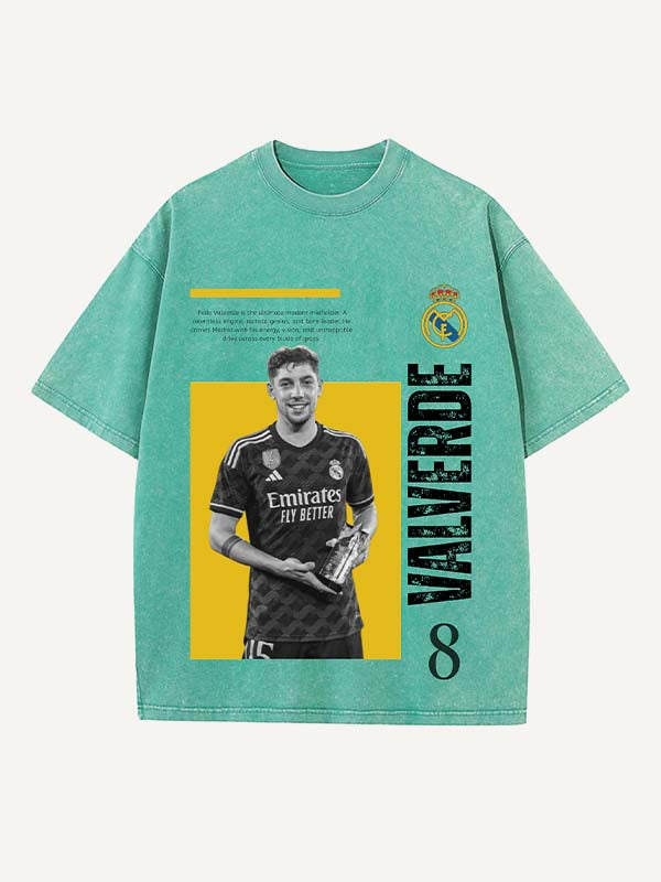 Federico Valverde Print Round Neck T-shirt