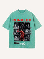 Cristiano Ronaldo Print Round Neck T-shirt