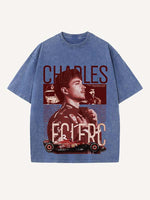 Charles Leclerc Print Round Neck T-shirt