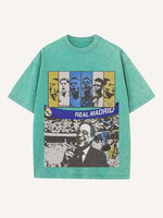 Real Madrid Print Round Neck T-shirt