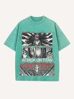 Attack on Titan Print Round Neck T-shirt