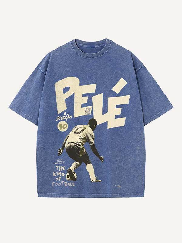 Pelé Print Round Neck T-shirt
