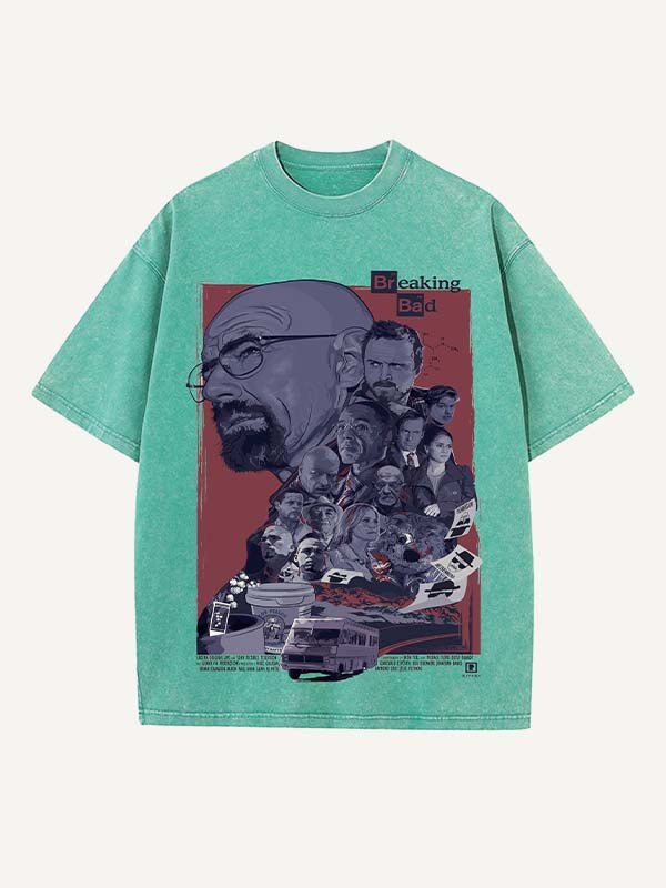 Breaking Bad Print Round Neck T-shirt