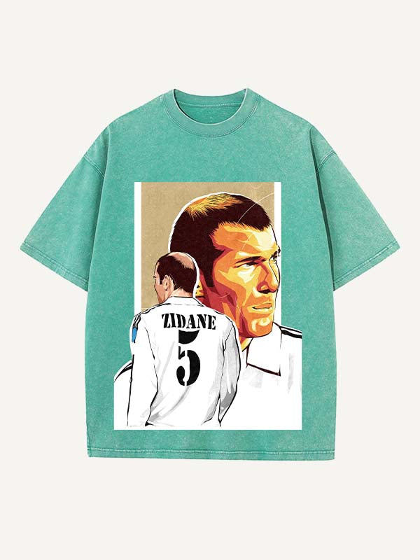 Zizou Print Round Neck T-shirt