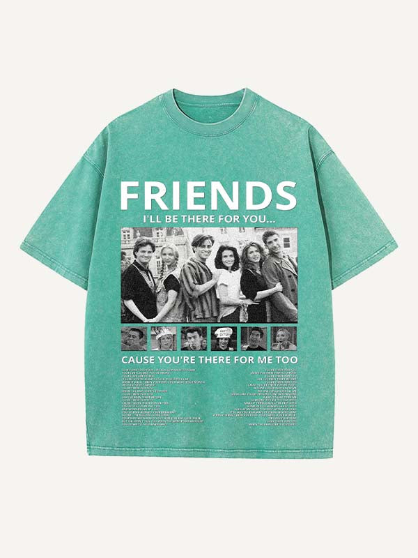 Friends Print Round Neck T-shirt