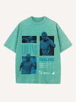 Erling Haaland Print Round Neck T-shirt