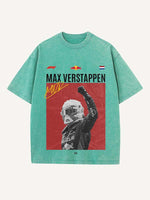 Max Verstappen Print Round Neck T-shirt