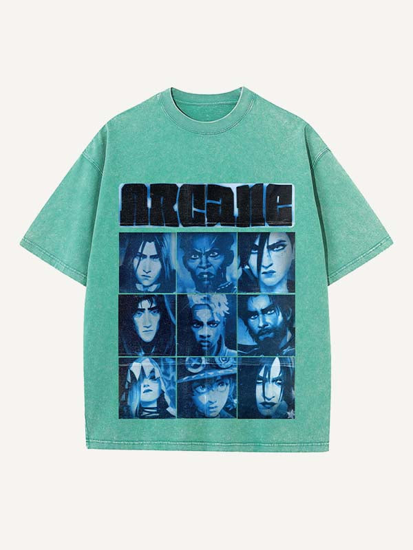 Arcane Print Round Neck T-shirt