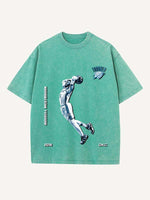 Russell Westbrook Print Round Neck T-shirt