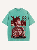 Charles Leclerc Print Round Neck T-shirt