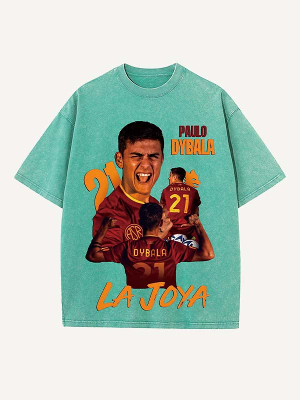 Paulo Dybala Print Round Neck T-shirt