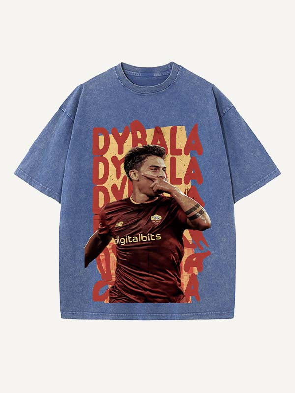 Paulo Dybala Print Round Neck T-shirt